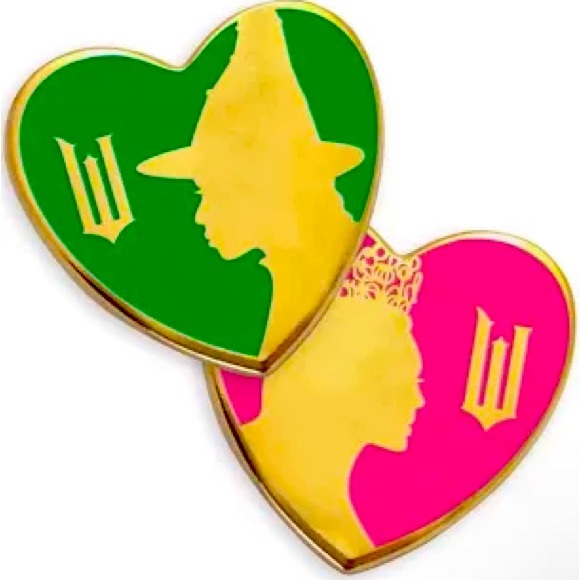 LIMITED EDITION WICKED Glinda & Elphaba Pin Set and (2) WICKED GIFT CARDS - Picture 3 of 3